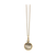 Amethyst Simple Round Pendant In 18K Yellow Gold