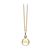 Amethyst Simple Round Pendant In 18K Yellow Gold