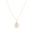 Amethyst Simple Round Pendant In 18K Yellow Gold