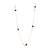 Tresor Collection - Rainbow Moonstone & Sapphire Necklace in 18k Yellow Gold
