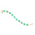 Chrysoprase Smooth Round Bracelet In 18K Yellow Gold