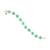 Aquamarine Smooth Round Bracelet In 18K Yellow Gold