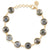 Labradorite Smooth Round Bracelet In 18K Yellow Gold