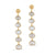 Labradorite Unshape Dangle Earring In 18K Yellow Gold