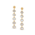 Tresor Collection - Gemstone Unshape Dangle Earring In 18K Yellow Gold