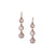 Tresor Collection - Rainbow Moonstone Earring in 18k Yellow Gold