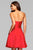 7860 Short Sweetheart Cocktail Dress with  Overskirt