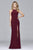 7976 Long  jersey halter dress with open back