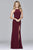 Faviana - 7976 Halter Neck Jersey Trumpet Dress  in Red