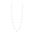 Tresor Collection - Rainbow Moonstone Round Long Necklace in 18k Yellow Gold
