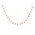 Tresor Collection - Gemstone Marquise Dangle Necklace in 18k Yellow Gold Ruby