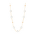 Tresor Collection - Rainbow Moonstone Round Necklace in 18k Yellow Gold