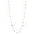 Rainbow Moonstone Rd. Necklace in 18k YG