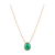 Tresor Collection - Gemstone Unshape Necklace in 18k Yellow Gold Emerald