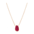 Tresor Collection - Gemstone Unshape Necklace in 18k Yellow Gold Ruby