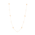 Tresor Collection - Rainbow Moonstone Round Necklace in 18k Yellow Gold