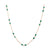 Tresor Collection - Emerald Pear Shaped Necklace in 18K Yellow Gold