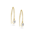 Tresor Collection - Rainbow Moonstone Earring In 18K Yellow Gold
