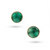 Tresor Collection - Gemstone Stud Earrings in 18k Yellow Gold Emerald
