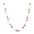 Tresor Collection - Multicolor Stones Mix Shape Necklace in 18k Yellow Gold