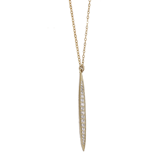 Pave Spike Necklace