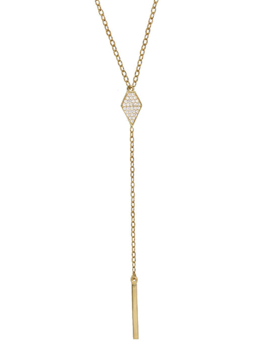 Rachael Ryen -  Diamond Pave Lariat Necklace