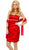 Eureka Fashion - 1646 Short Taffeta Rhinestone Beaded Cocktail Dress