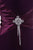 Eureka Fashion - 1888 Brooch-Accented Asymmetrical Paneled Gown In Purple