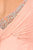 Eureka Fashion - 2525 Floral Jewel-Ornate Pleated Chiffon Gown in Pink
