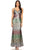 Eureka Fashion - 9105 Multi Color Allover Sequin Evening Gown In Silver and Multi-Color