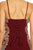Eureka Fashion - 8090 Embroidered Deep Sweetheart Mermaid Dress In Red