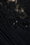 Eureka Fashion - 2370 Lace Asymmetric Long Sheath Dress in Black and Gold