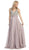Eureka Fashion - 2727 Sleeveless Bejeweled V-neck Chiffon Dress In Purple