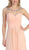 Eureka Fashion - 2666 Sleeveless Beaded Illusion Bateau Chiffon Dress In Orange