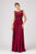 Eureka Fashion - 3711 Sleeveless Lace Scoop Chiffon A-line Dress In Red