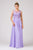 Eureka Fashion - 3711 Sleeveless Lace Scoop Chiffon A-line Dress In Purple