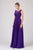 Eureka Fashion - 3711 Sleeveless Lace Scoop Chiffon A-line Dress In Purple