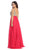 Eureka Fashion - 2727 Sleeveless Bejeweled V-neck Chiffon Dress In Pink