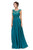 Eureka Fashion - 3711 Sleeveless Lace Scoop Chiffon A-line Dress In Green