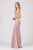 Eureka Fashion - 7006 Lace Embellished Off-Shoulder Mermaid Gown In Pink and Gold