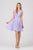 Eureka Fashion - 7622 Pleated Sweetheart Chiffon A-line Dress In Purple