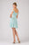 Eureka Fashion - 7622 Pleated Sweetheart Chiffon A-line Dress In Green