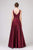 Eureka Fashion - 9010 Sleeveless Beaded Embellished Satin A-Line Gown In Red