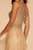 Elizabeth K - GL2618 Beaded Glittery A-Line Dress In Neutral