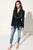 FILIA Black Lightweight Linen Jacket | FILIA Léger jacket noir en lin