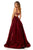 Sherri Hill - 52457 Scoop Strappy Bandeau A Line Dress In Red