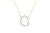 Rainbow Moonstone Slice & Diamond Necklace In 18k YG