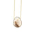 Golden Rutile & Diamonds Necklace In 18K Yellow Gold