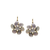 Tresor Collection - London Blue Topaz and Rainbow Moonstone Flower Earrings in 18k Labradorite