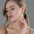 Tresor Collection - Blue Sapphire & White Topaz Earrings in 18k Yellow Gold